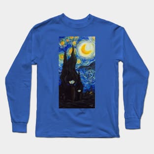 Kokeshi Starry night Long Sleeve T-Shirt